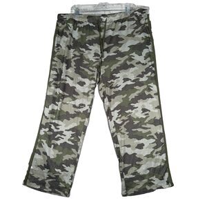Lucky Brand Pajama Pants Womens XXL 2XL Green Camo Camoflauge‎ Casual Lounge
